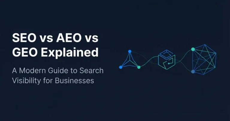 SEO vs AEO vs GEO: What Businesses Need Today